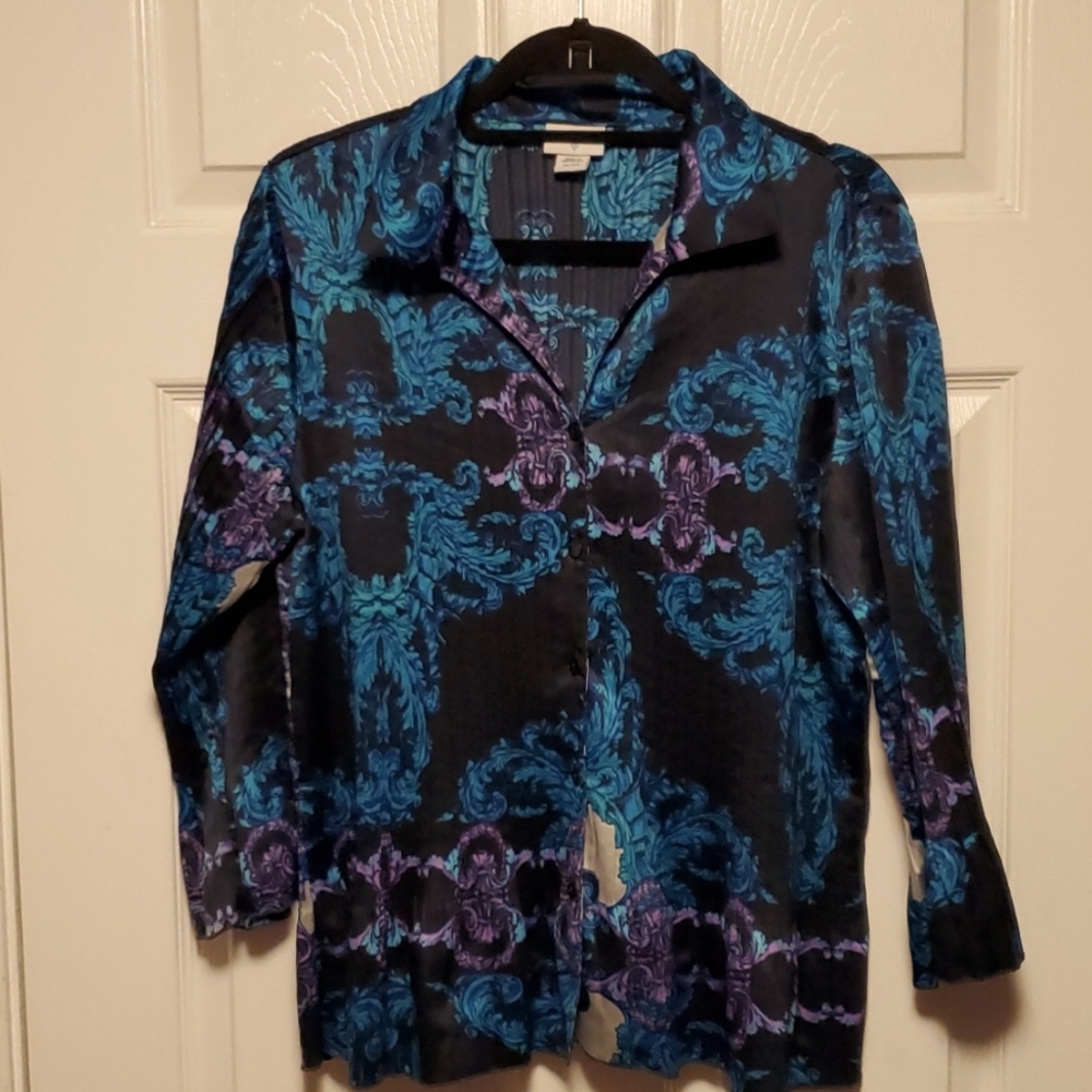 Jaclyn Smith Pleated Blouse